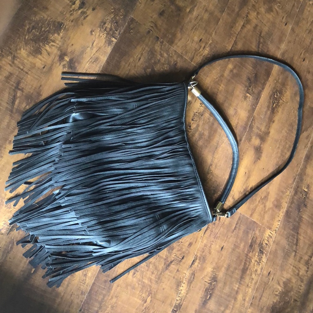 Worn Once Black Fringe H&M Bag 🖤